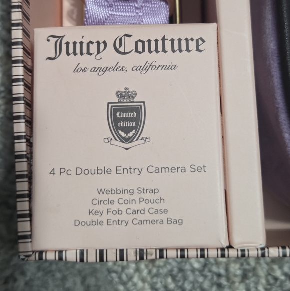 Juicy Couture Lavender and Black Bag Set - Picture 2 of 11